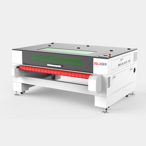 JQ 1610 Automatic feeding Fabric Cloth Fabric Textile Co2 Laser Cutting Machine