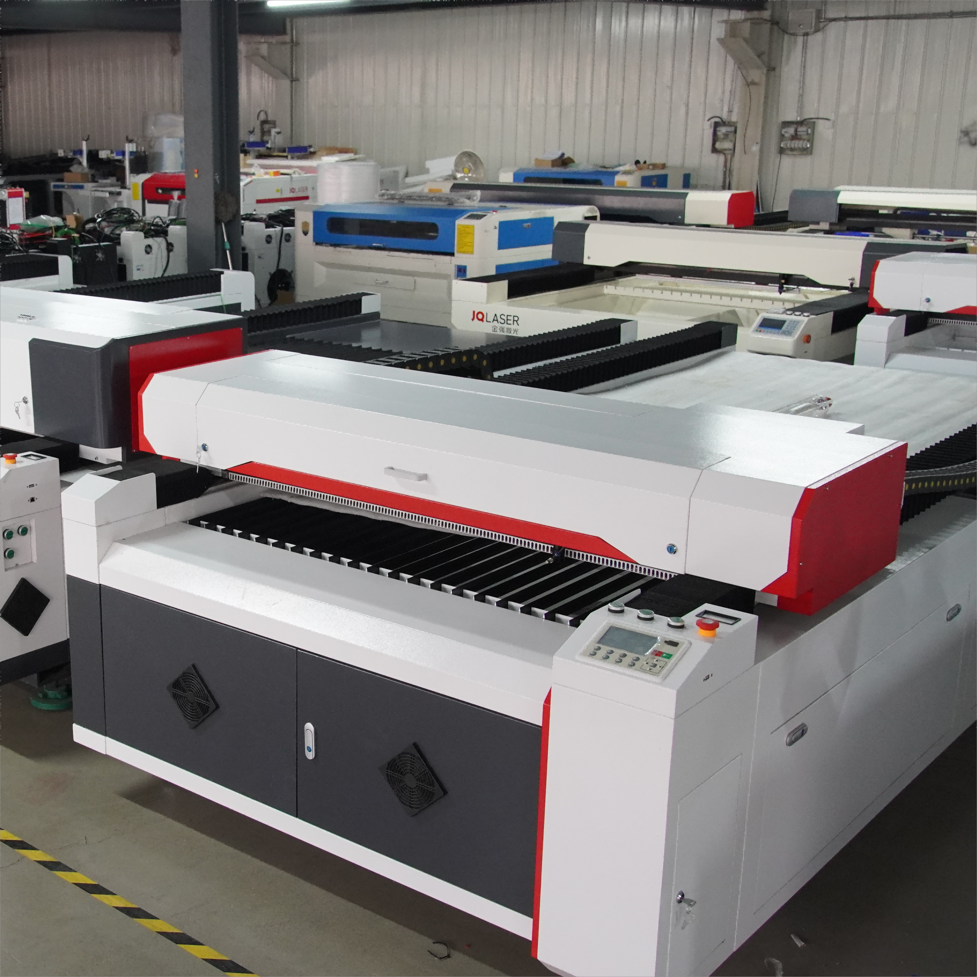 JQ LASER CO2 Laser Engraving Cutting Machine direct sales price of cut acrylic high -power machine factory