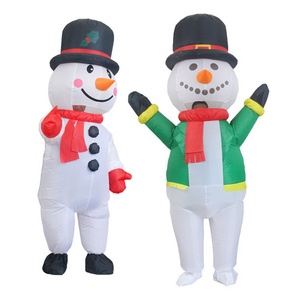 Christmas Decor Christmas Snowman Inflatable Costume Stage Performance Festival Funny Inflatable Cosplay