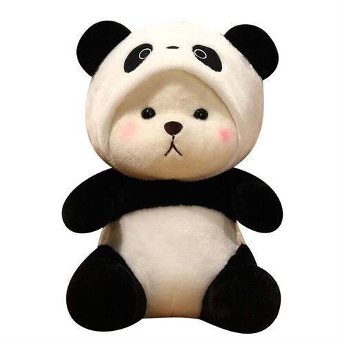 45CM Transformation Panda And Bear Adorable Bear Cute Plush Toy Christmas Gift Home Decor Stuffed Panda Toy