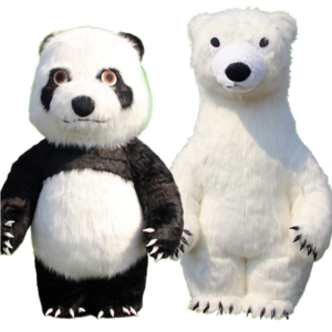 2M 2.6M 3M Polar Bear Cartoon Doll Costume Opening Activity Clothing Giant Inflatable Panda Costume