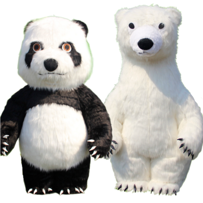 2M 2.6M 3M Polar Bear Cartoon Doll Costume Opening Activity Clothing Giant Inflatable Panda Costume