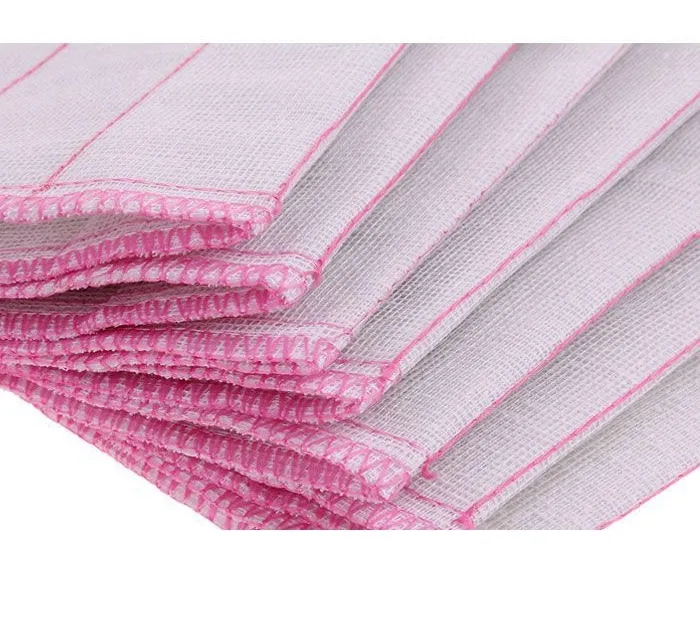 Kitchen Anti Greasy Bamboo Fiber Clean Dishcloths Kitchen Microfiber Clean Towel