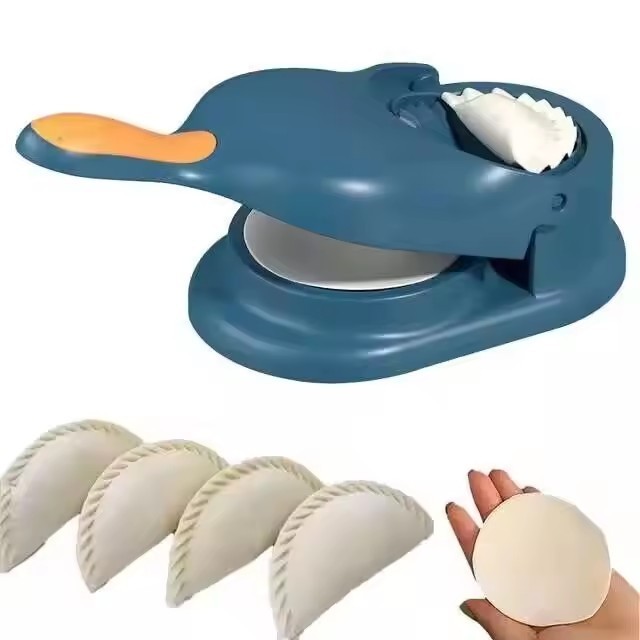 2 In 1 Dumpling Skin Press Manual Pierogies Maker Machine DIY Dough Pressing Tool Set Ravioli Turnover Wrappers