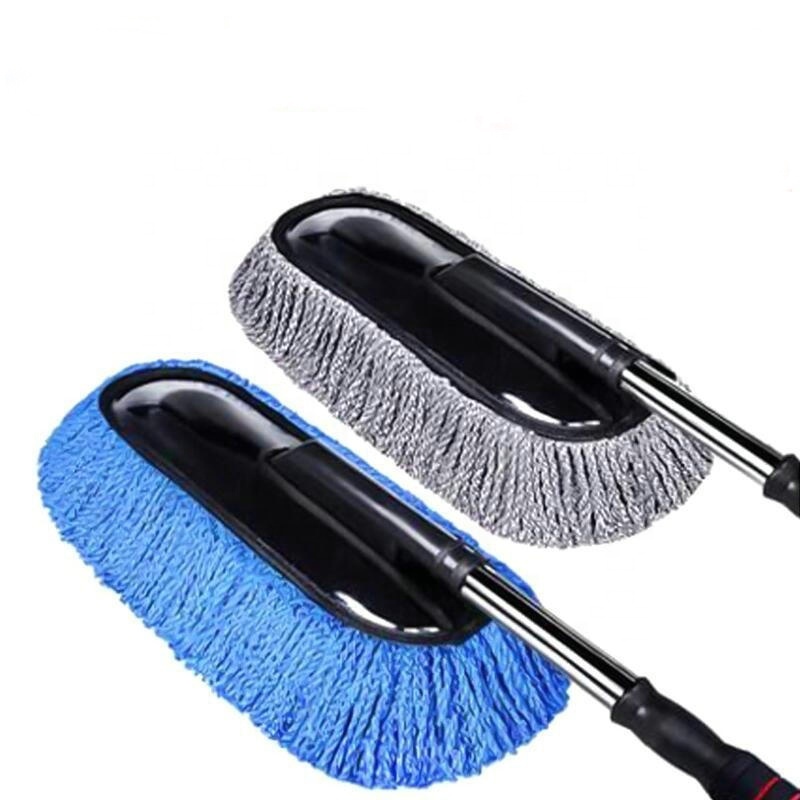 Car Wheel Tire Body Easy Scrubbing Cleaning Brush Microfiber Handheld Dust Stains Sweep Car Wash Mop Automotive Car wash Brush