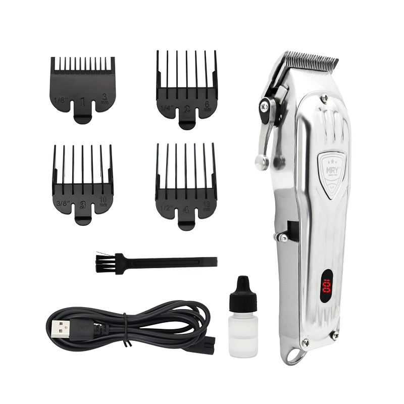 MRY Custom Logo Smart Professional Hair Clippers Electric Hair Trimmers Men Clippers