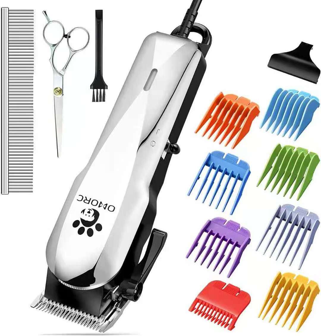 Rechargeable Low Noise Pet Hair Clippers Kit Dog Cat Professional Pet Grooming Trimmer Pet Hair Clipper Grooming Set