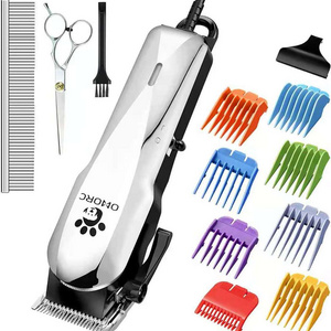 Rechargeable Low Noise Pet Hair Clippers Kit Dog Cat Professional Pet Grooming Trimmer Pet Hair Clipper Grooming Set