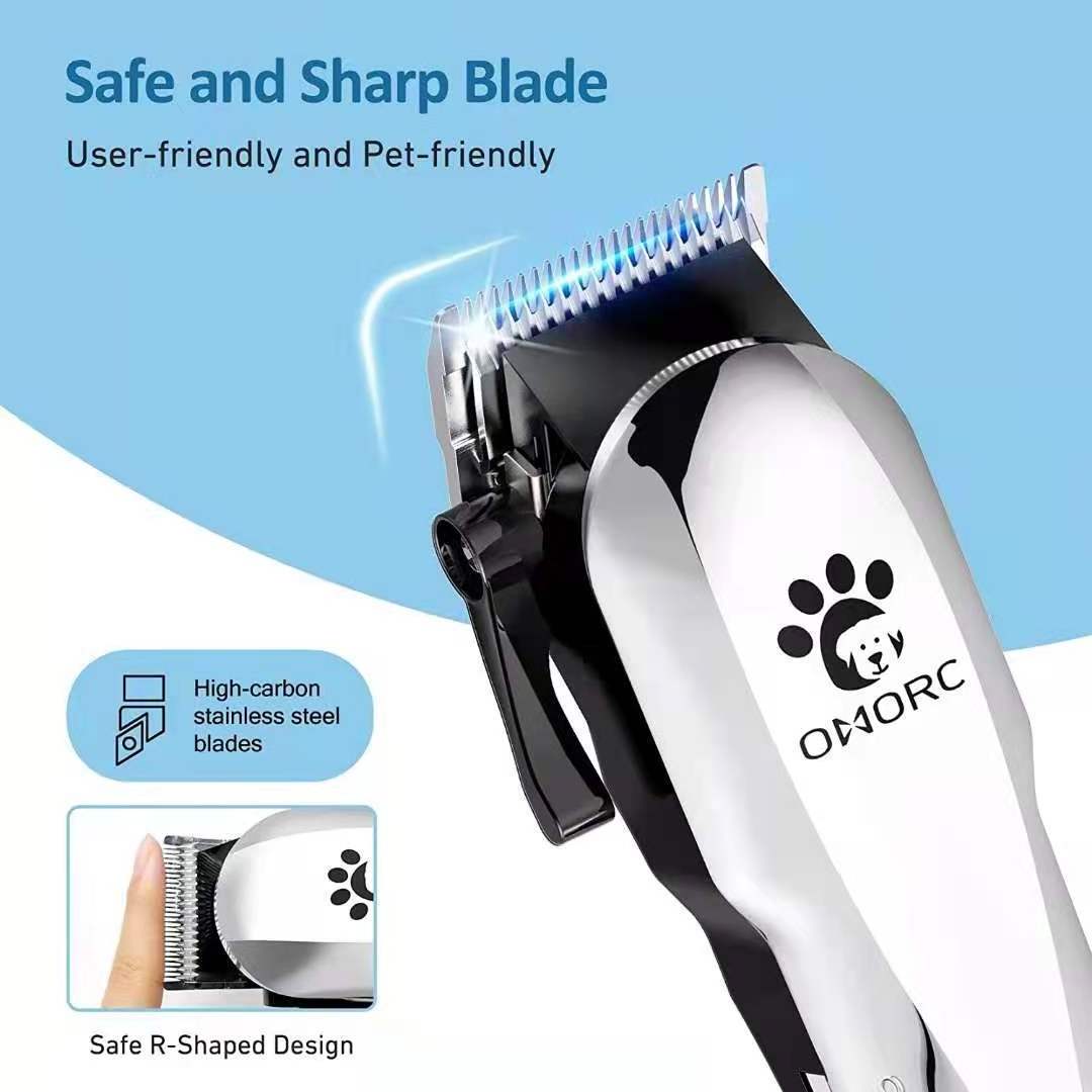 Rechargeable Low Noise Pet Hair Clippers Kit Dog Cat Professional Pet Grooming Trimmer Pet Hair Clipper Grooming Set