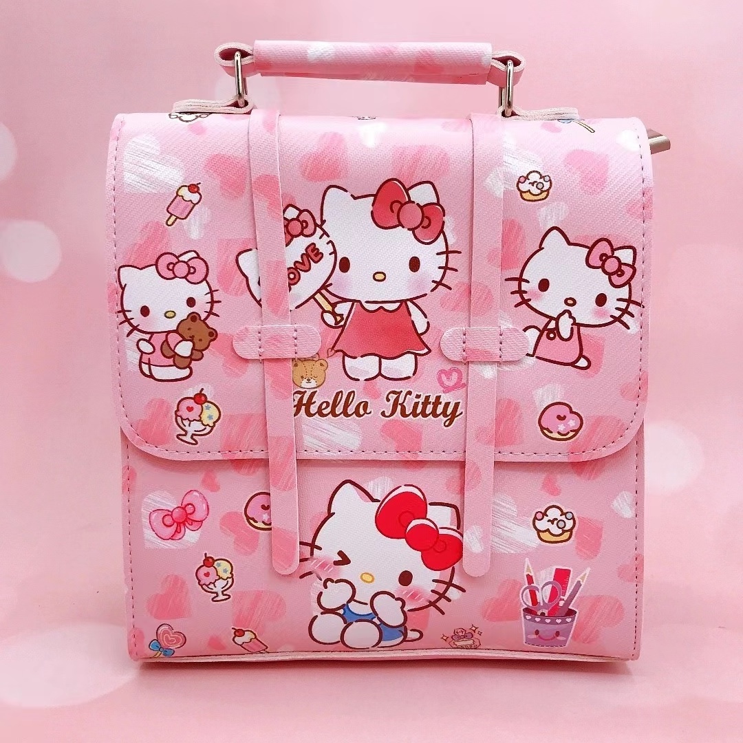 2024 children school bags hello kitty backpacks girls cute PU backpacks