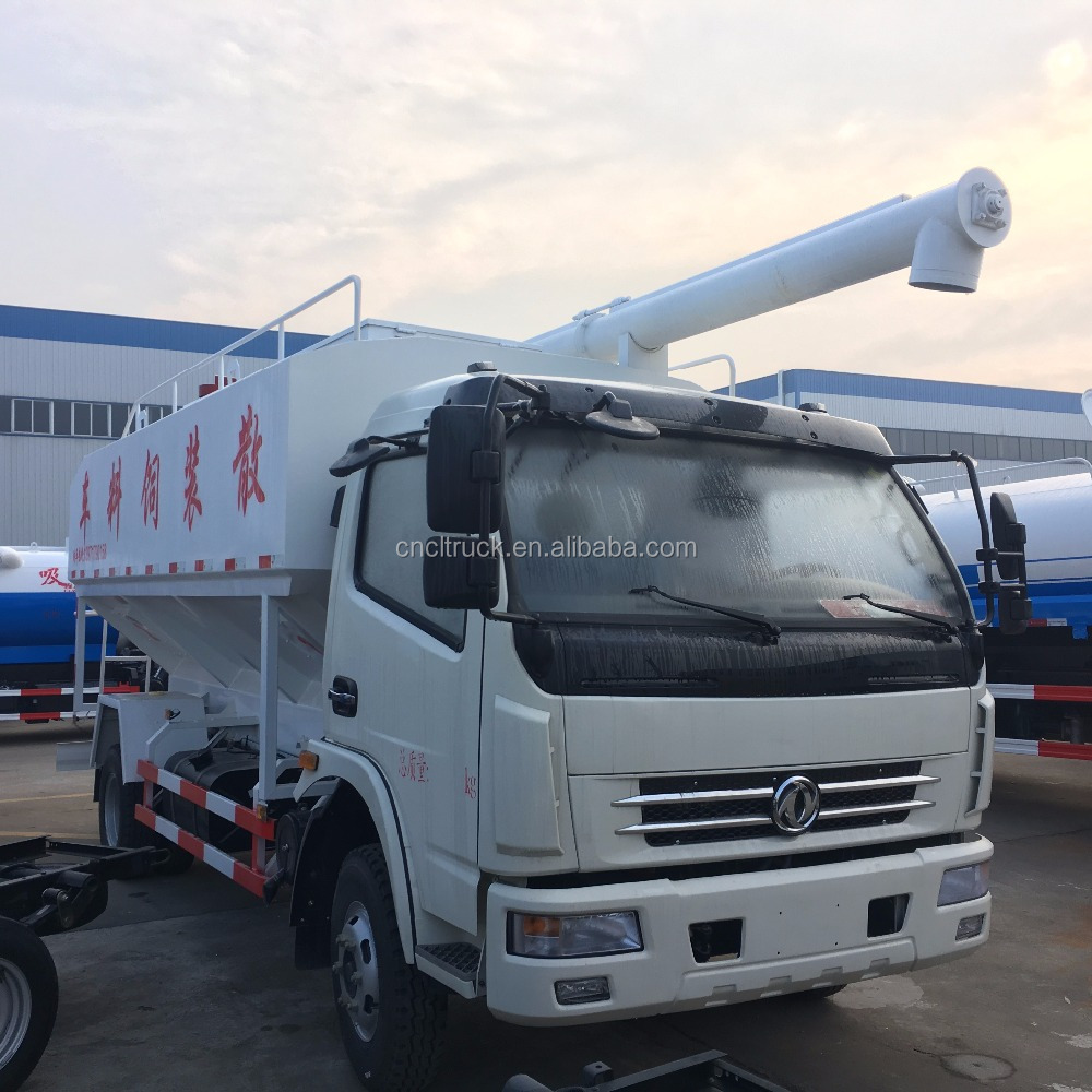 6 Ton Dongfeng 4*2 bulk feed delivery tanker truck for sale