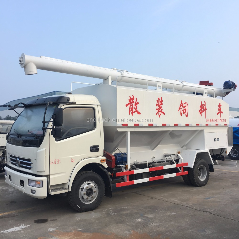 6 Ton Dongfeng 4*2 bulk feed delivery tanker truck for sale