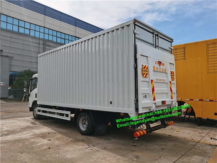 Qingling ISUZU 700P 20ft closed van truck 6 tons 8 tons box cargo truck