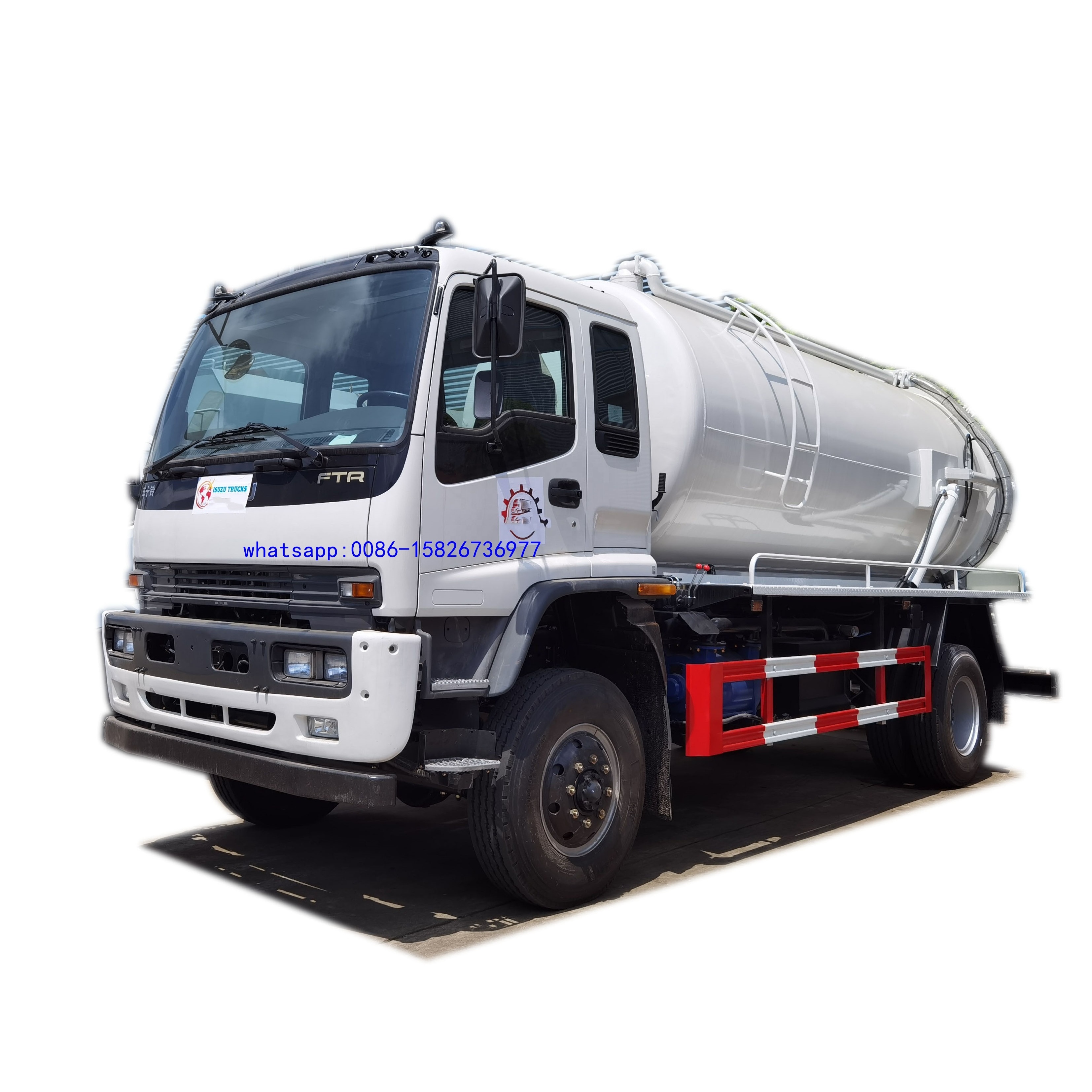 Japan FTR 12cbm septic tank cleaning sewage suction truck 10cbm Japanese vacuum truck sewage suction