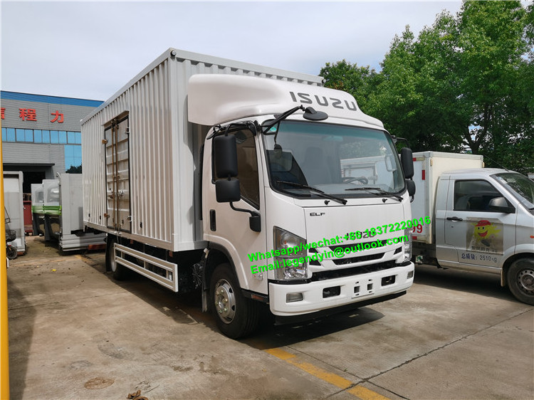 Qingling ISUZU 700P 20ft closed van truck 6 tons 8 tons box cargo truck