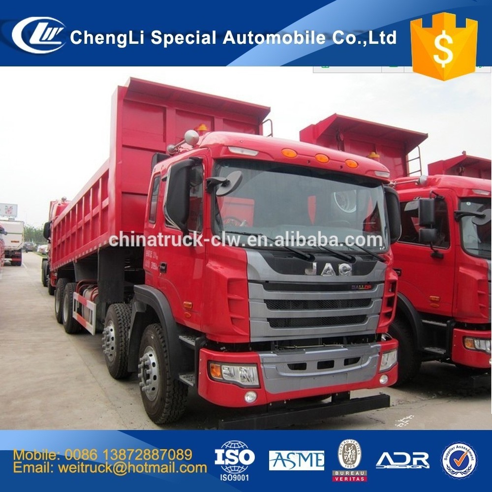 jac 12 wheel 25 cbm 40 ton front dump hyva cylinder tipper truck for hot sale