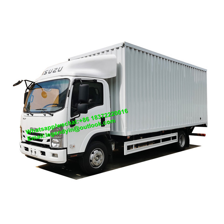 Qingling ISUZU 700P 20ft closed van truck 6 tons 8 tons box cargo truck