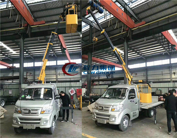 1 tons 1.3 tons 1.8ton mini light truck mounted crane pickup car crane 4 section folding boom