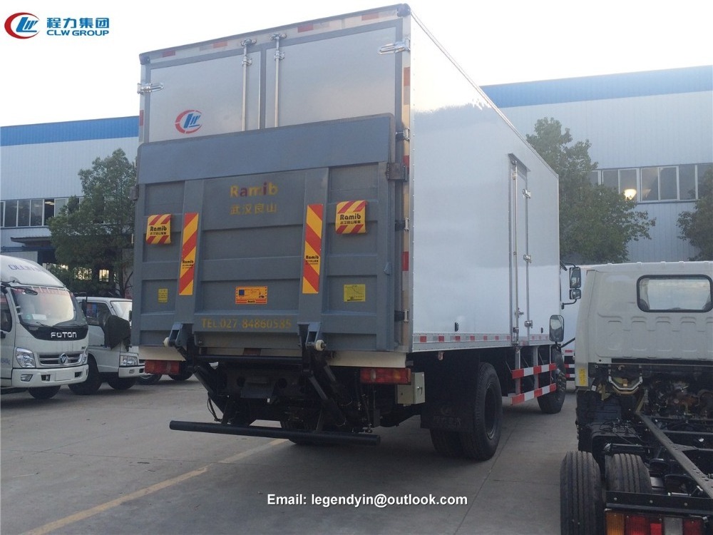 CLW big refrigerated truck series DF 5600mm wheelbase 10 tons load refrigerated truck mounted with America refrigeration unit