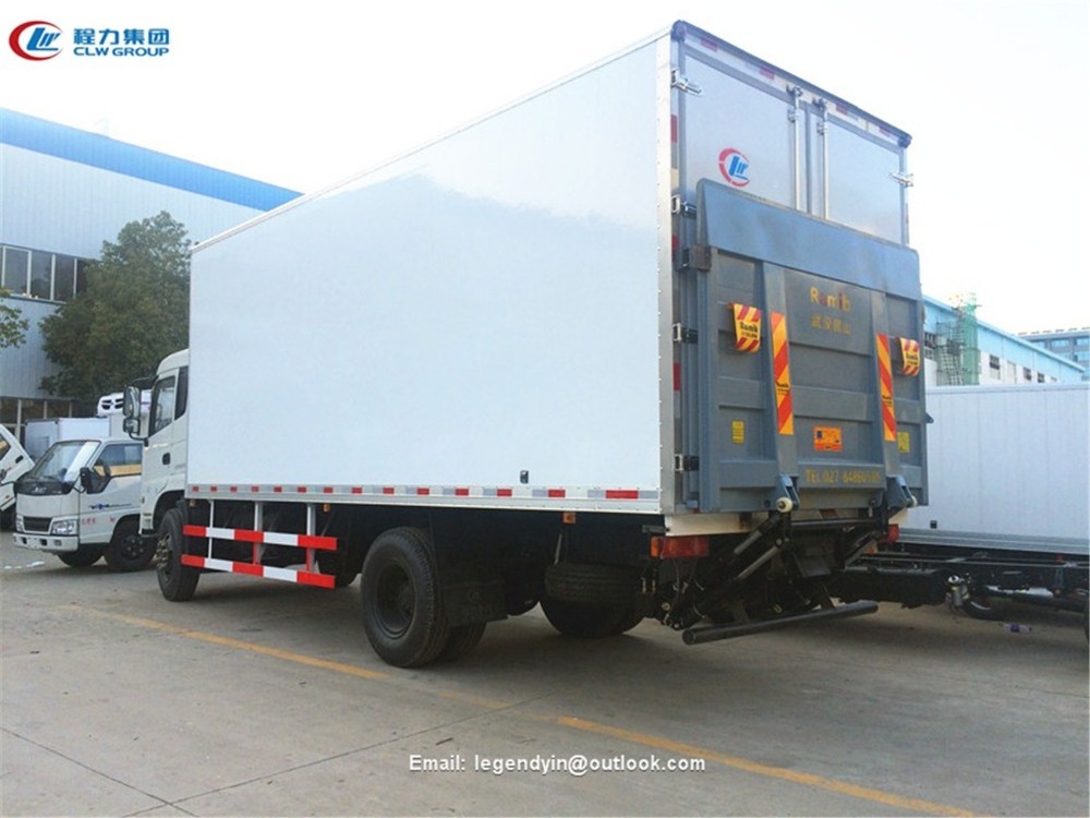 CLW big refrigerated truck series DF 5600mm wheelbase 10 tons load refrigerated truck mounted with America refrigeration unit