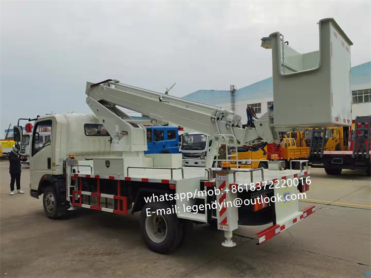 Sinotruk HOWO 6W 14 16m Aerial Truck 50 ft New Insulated Bucket Lift Work Platform Truck