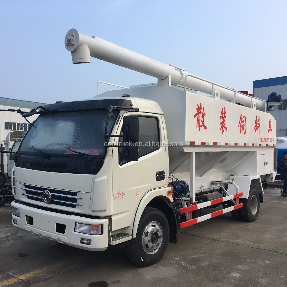 6 Ton Dongfeng 4*2 bulk feed delivery tanker truck for sale