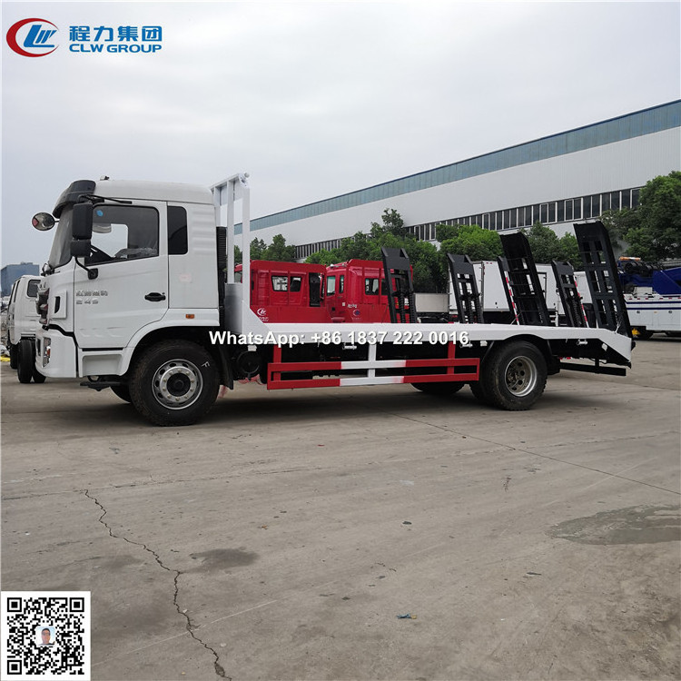 Hongyan Genpaw 4x2 15 tons 20 tons excavator carrier selfloader flatbed truck