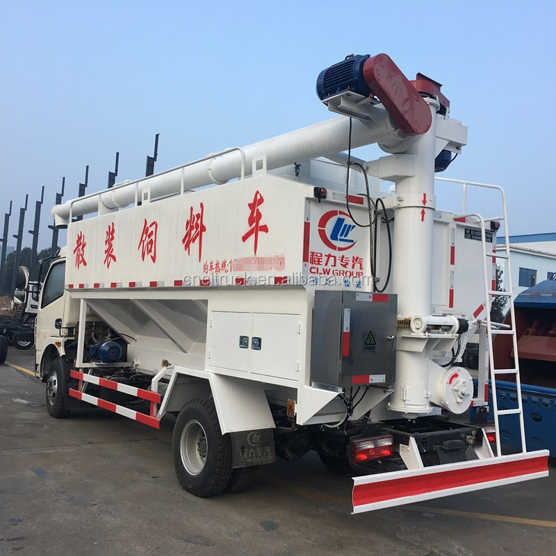 6 Ton Dongfeng 4*2 bulk feed delivery tanker truck for sale