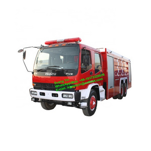 Japan ISUZU FVZ 6x4 water foam fire engine truck for sale