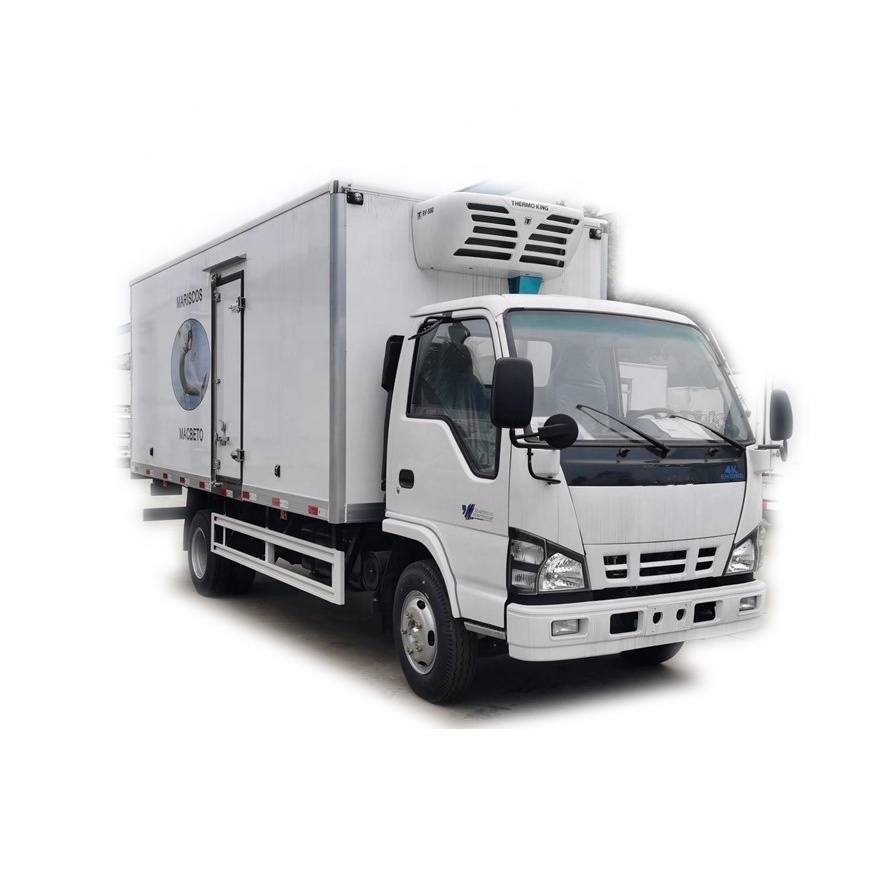 Japanese diesel Thermo King vegetable fish refrigerator van truck 5ton refrigerator chiller truck sale in South America