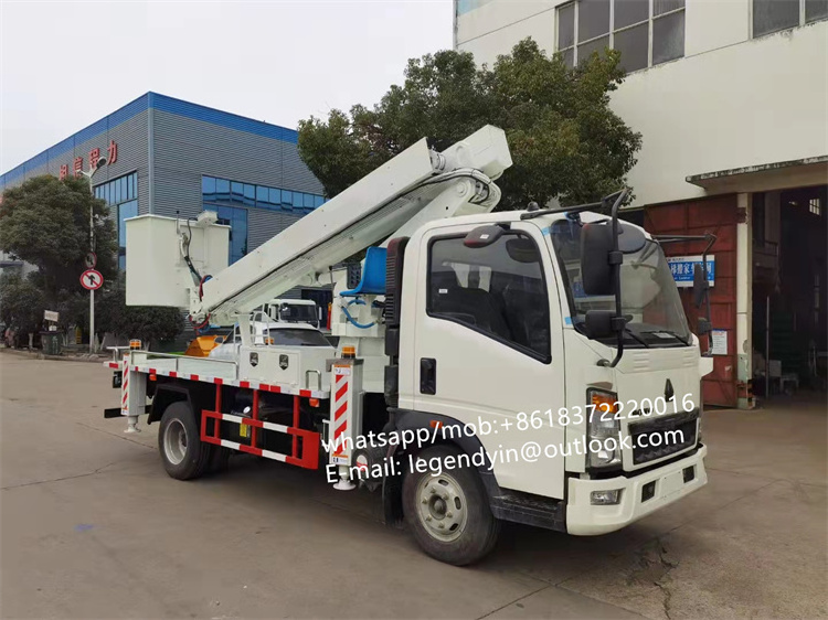 Sinotruk HOWO 6W 14 16m Aerial Truck 50 ft New Insulated Bucket Lift Work Platform Truck