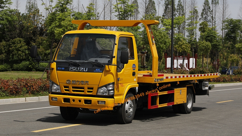 ISUZU wrecker tow truck 4x2 kv100p 600p 700p 3ton 5ton tow wrecker truck china rollback wrecker beds truck