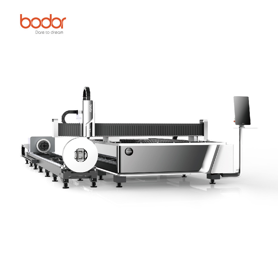 Bodor Economical AT Series Stamping and laser cutting system CNC die punching machine board and tube fiber laser cutting machine