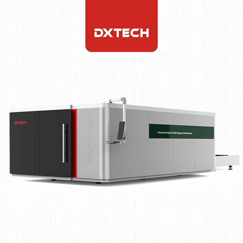 Dxtech Upgrade 6000 Watt Sheet Metal 20mm Mild Steel Aluminum Fiber Laser Cutting Machine