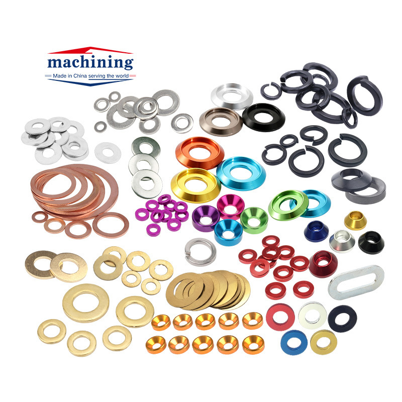 High performance customized round head anodized gasket metal aluminum crush washer oil drain plug gasket 14mm aluminum countersu