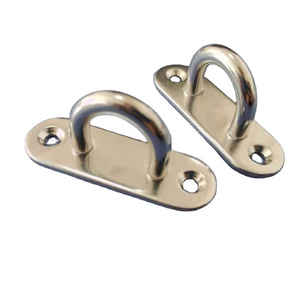 Stainless steel oval door latch door bolt outdoor sunshade canvas accessories marine hardware rigging eye plate fixing buckle