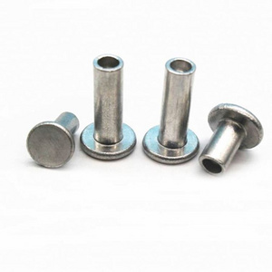 shenzhen ningbo suzhou Hardware  Custom Hollow Zinc for Linings Aluminum DIN Brake Disc Semi Tube Rivets Brake Pad Rivet