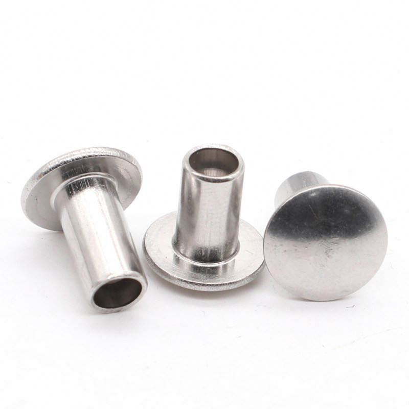 shenzhen ningbo suzhou Hardware  Custom Hollow Zinc for Linings Aluminum DIN Brake Disc Semi Tube Rivets Brake Pad Rivet