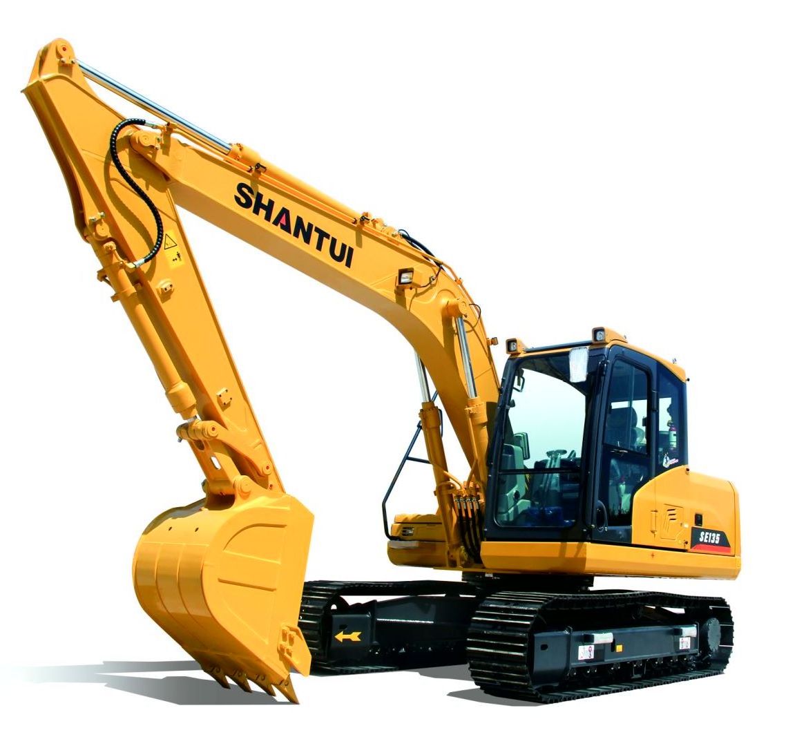 Factory authorized dealer Shantui SE135 13.5 ton digger bagger medium crawler excavator 13 ton excavator for sale