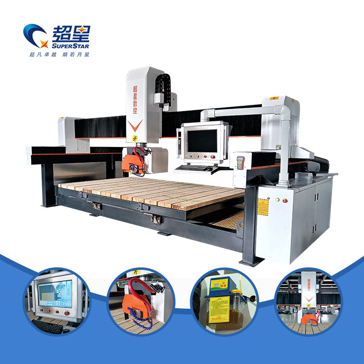 2024 Hot sale four-axis bridge saw stone cutting machine marble cutting cnc