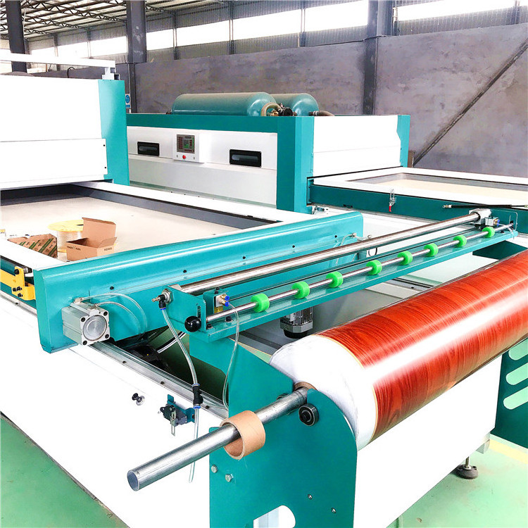 Superstar Brand Automatic PVC Vacuum hot Press Membrane Wood Laminating Machine for door cabinet kitchen making membrane