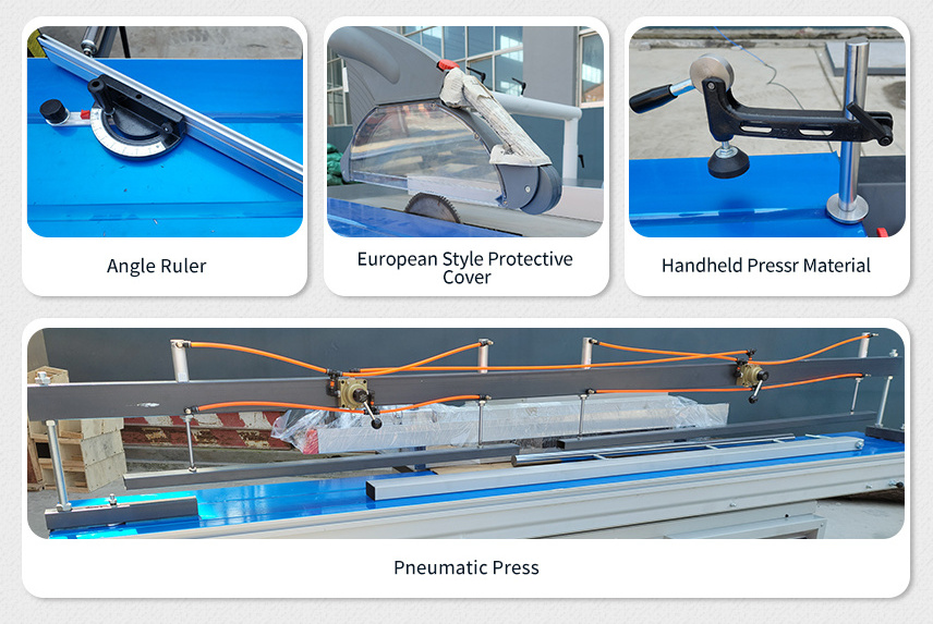 2800mm/3000mm/3200mm Wood Plywood Saw Cutting Machinery 90 Degree & 45 Degree Wood Cutting Sliding Table Panel Saw