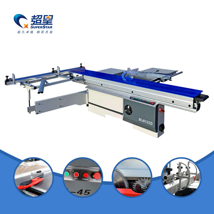 2800mm/3000mm/3200mm Wood Plywood Saw Cutting Machinery 90 Degree & 45 Degree Wood Cutting Sliding Table Panel Saw