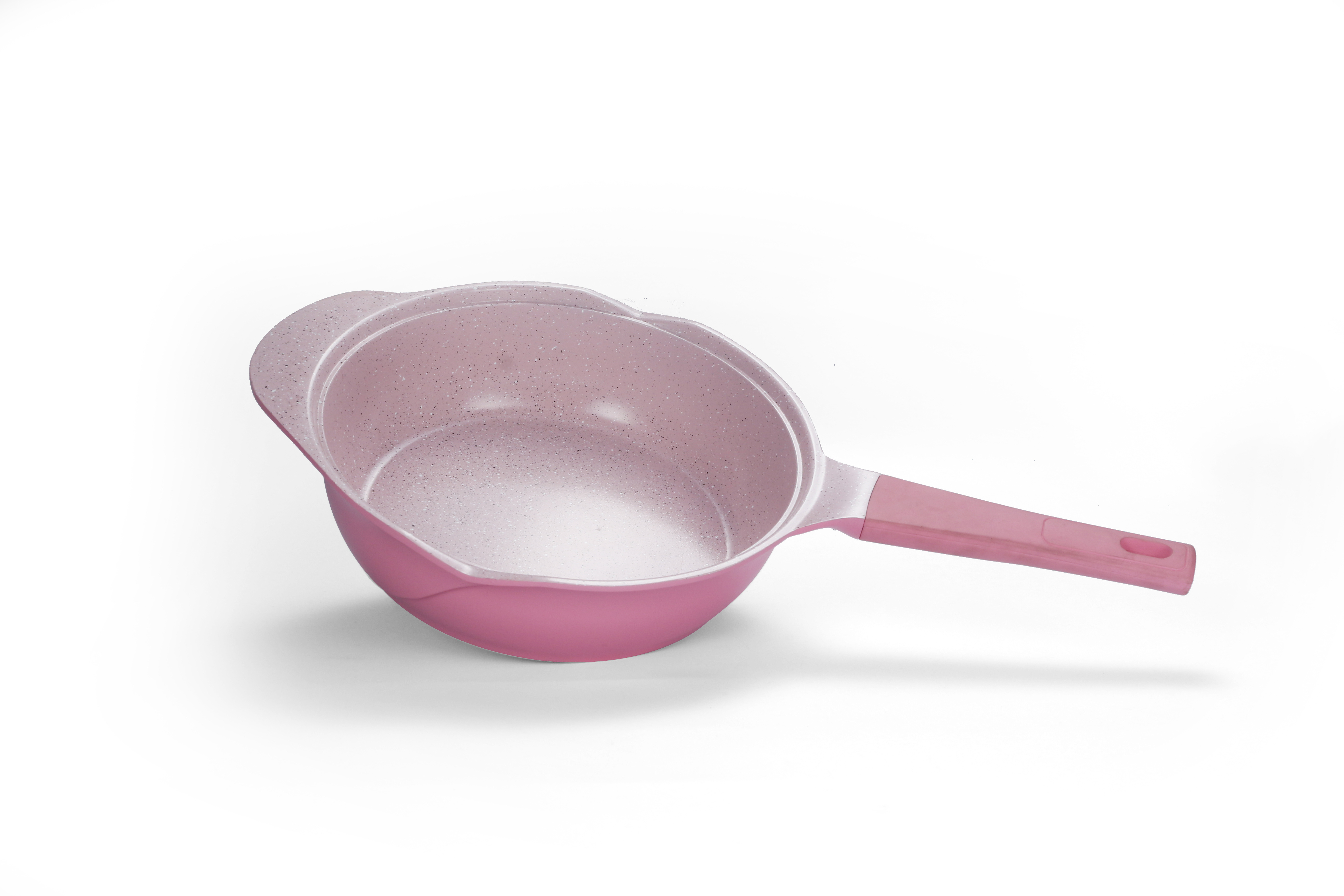 APEO PFOA Free Pink Frying Pan Cookware Sets Nonstick Egg Pans Fry Cookware