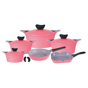 Good Price Cookware Kitchen Frypan Home Stock Pot Small Pan Aluminum Soup Pot Set With Lid