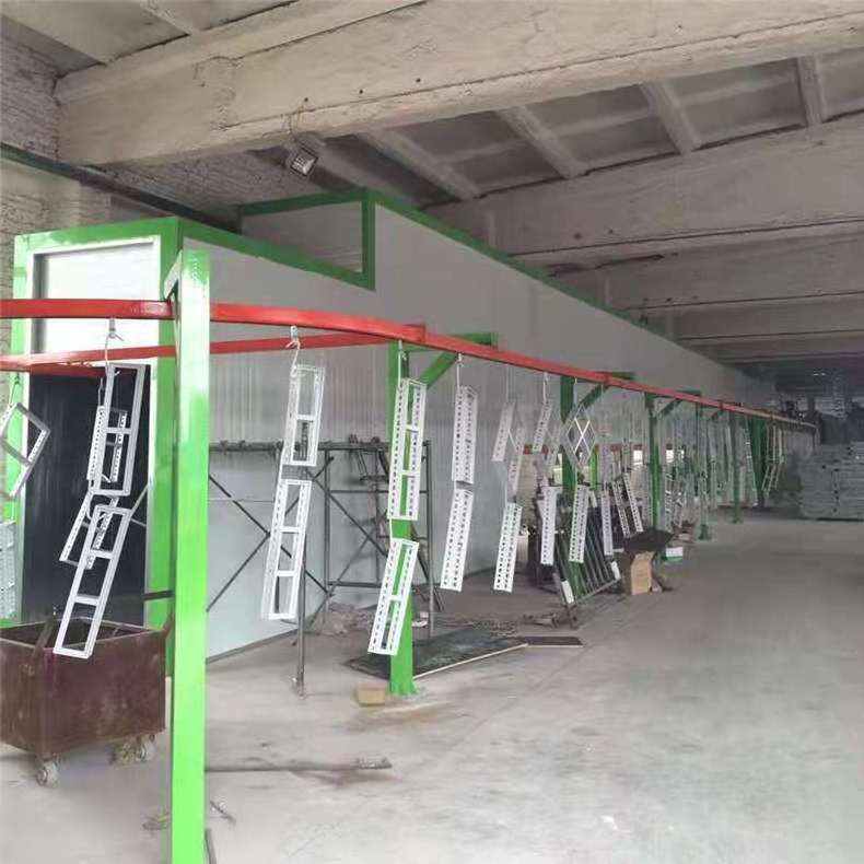 Metal coating machinery automated spraying coating line full automatic powder coating line security door spraying line