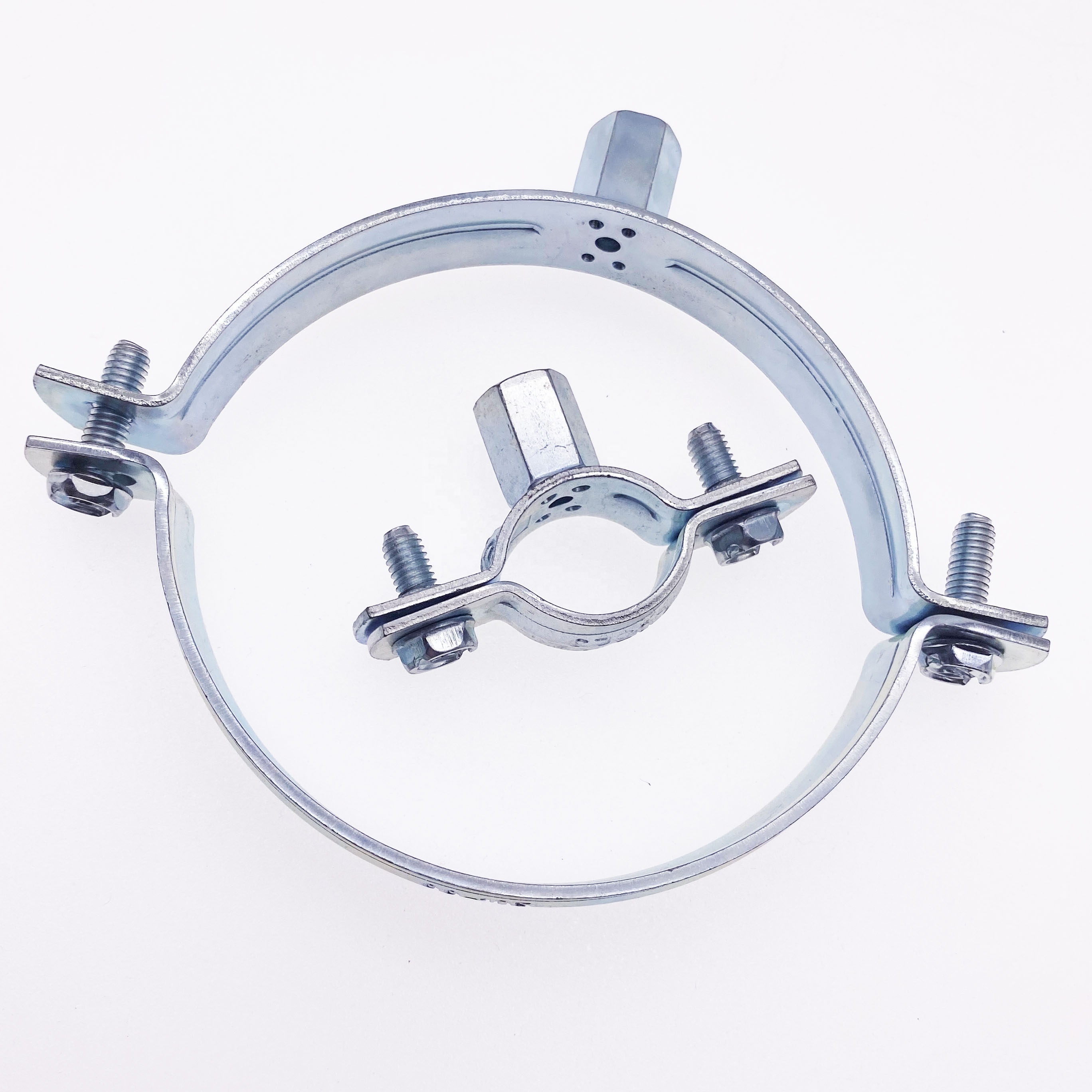 Galvanized Steel Zinc Plated Pipe Clamp Fitting 83mm pipe clamp bracket