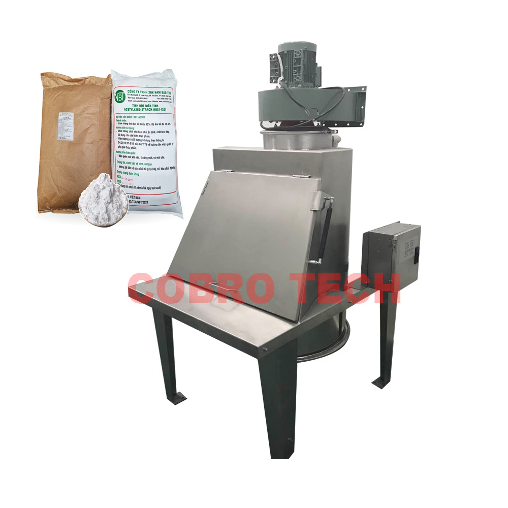 Manually Unload Powder Granule Dust Control Dustfree Feeding Small Big Bulk Bag Dump Station