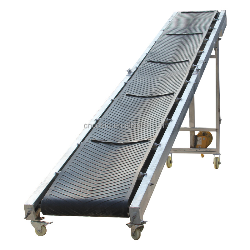 Portable gravel rubber belt conveyor conveying equipment for sand/mining/stone