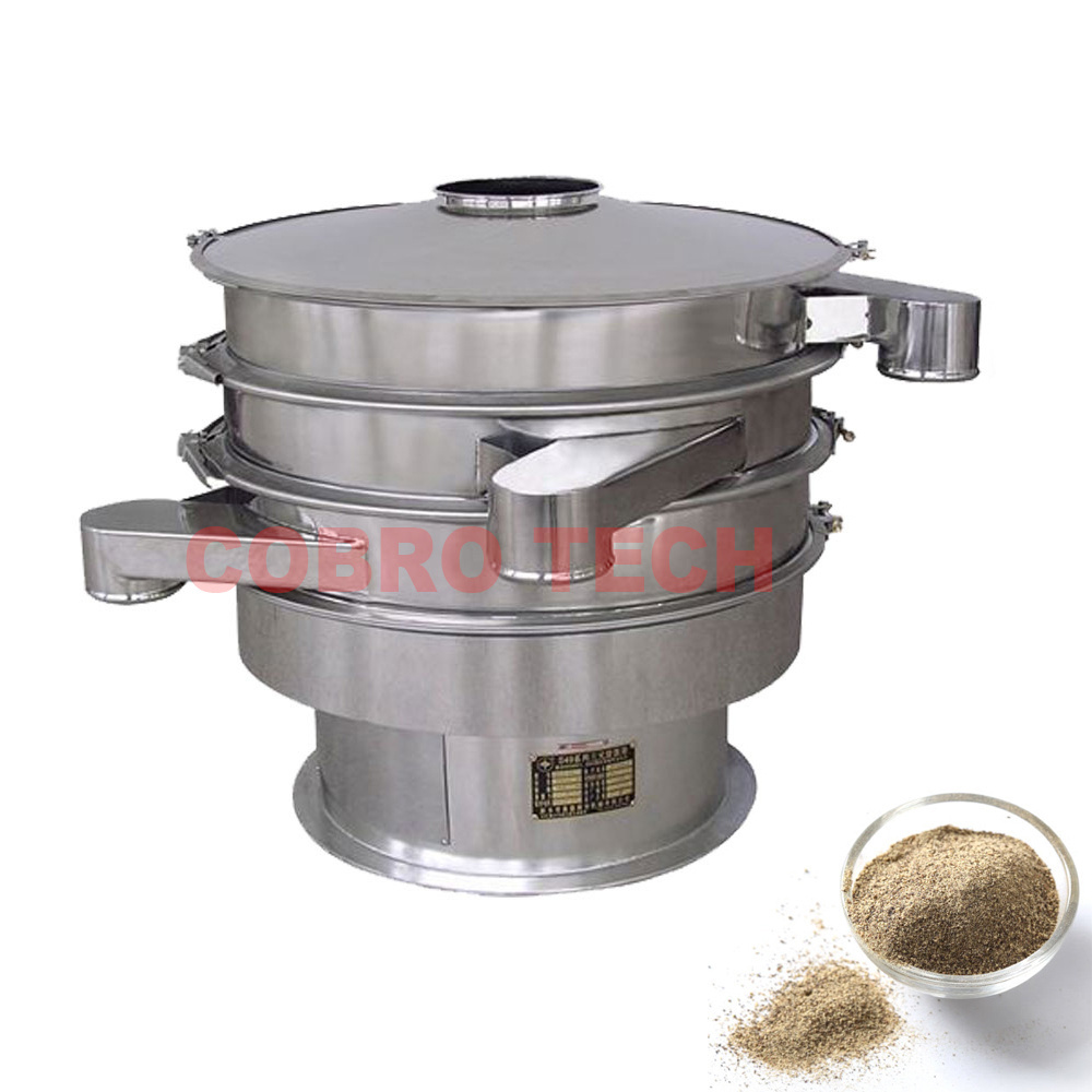 Automatic Flour Sieving Sifting Machine Soy Sauce Circular Vibrator Screen Sieve Sifter Screening Machine for Plastic Granule